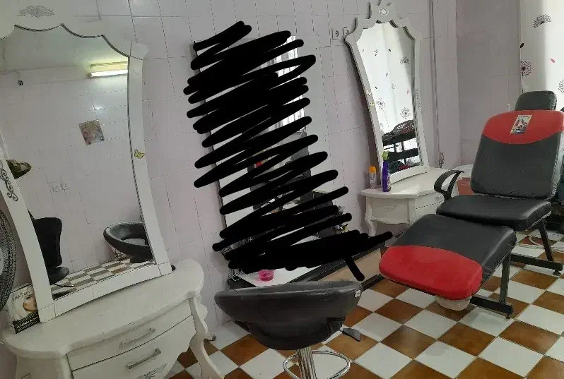 لوازم ارایشگاه.اینه.صندلی اصلاح.صندلی کوتاهی کپ|آرایشگاه و سالنهای زیبایی|شاهینشهر, اقبال لاهوری|دیوار