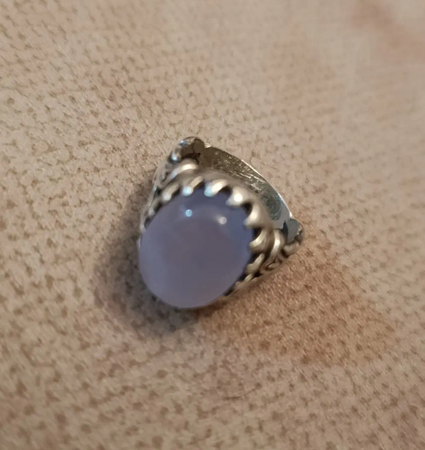 انگشتر عقیق کبود یمنی|جواهرات|یزد, |دیوار