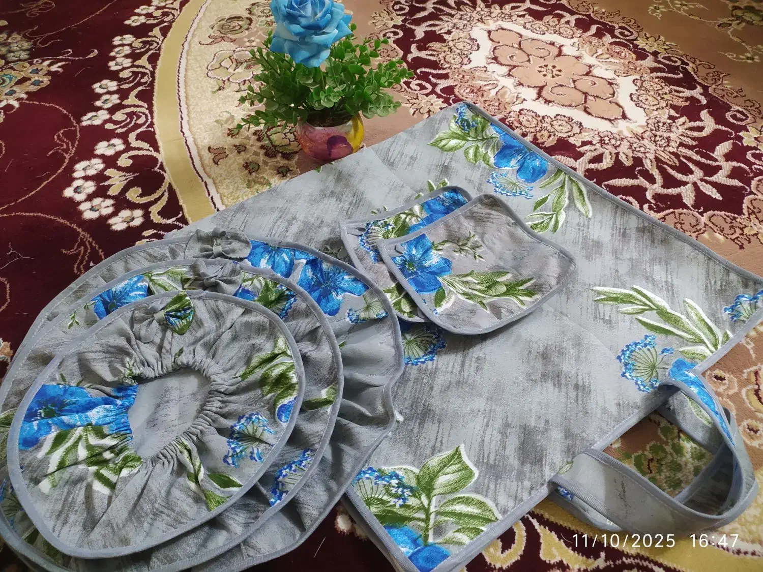 ست دمکن و کیسه ی نان ودستگیره|سفره، حوله، دستمال آشپزخانه|قزوین, |دیوار