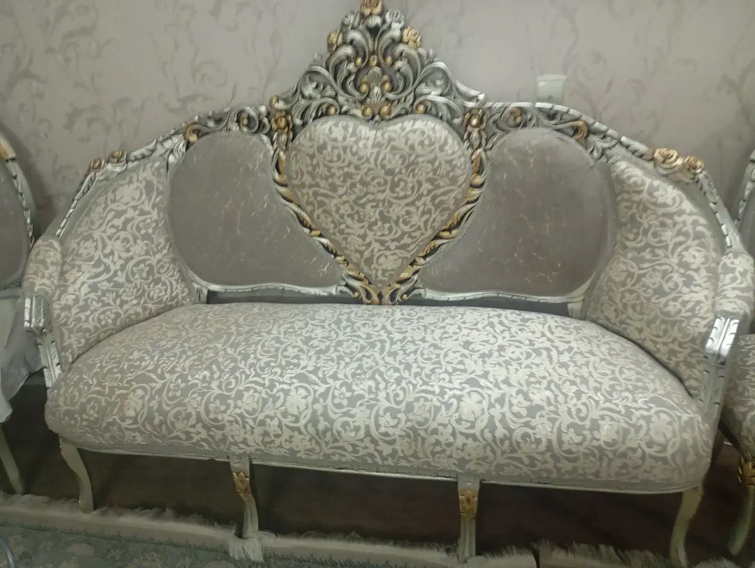 مبل استیل نه نفره|مبلمان خانگی و میز عسلی|فولادشهر, B6|دیوار