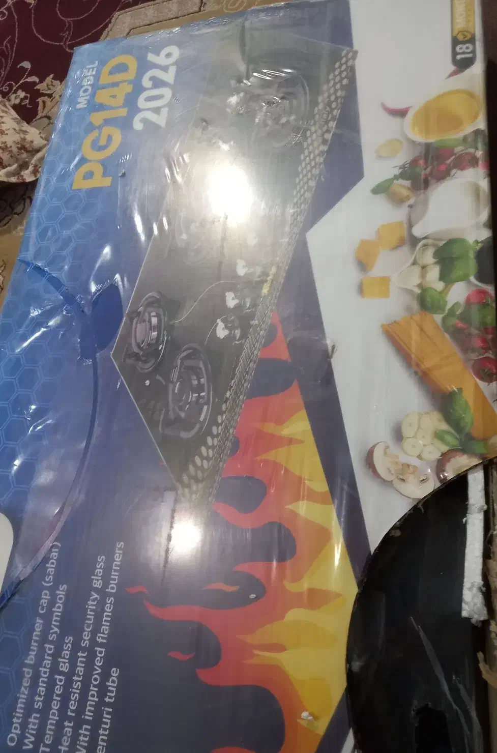 گاز ۵شعله صفحه ای اون توستر و جارو برقی سطلی|اجاق گاز و لوازم برقی پخت‌وپز|گنبد کاووس, |دیوار