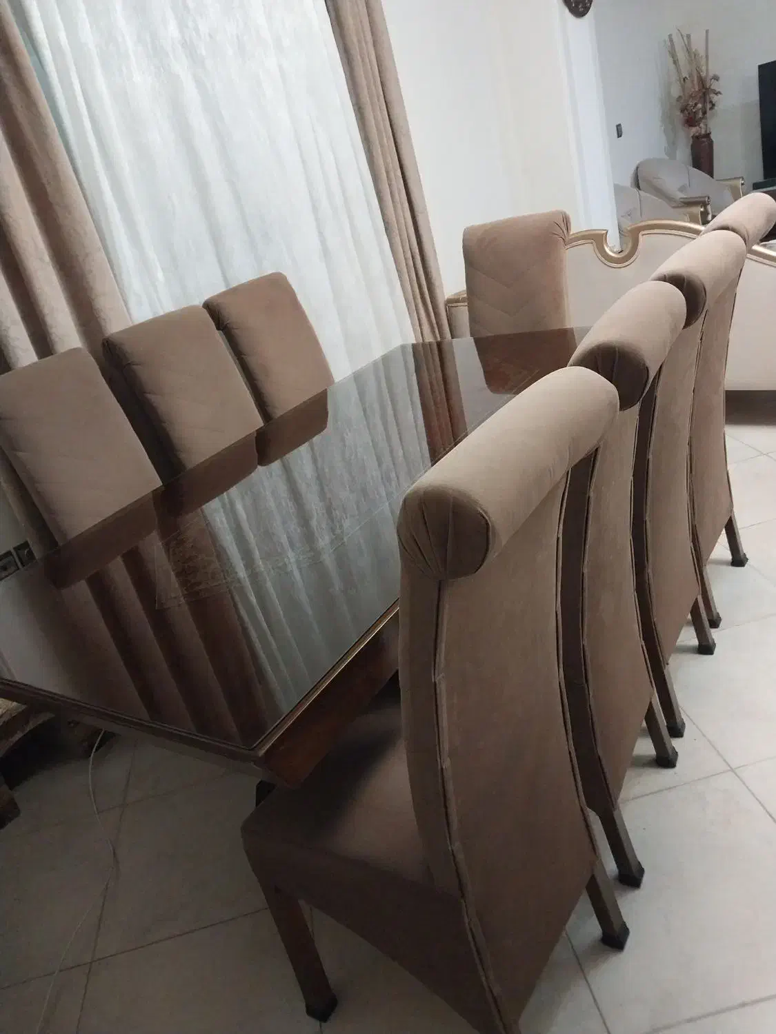 میز نهارخوری ۸نفره|میز و صندلی غذاخوری|رشت, نیکمرام|دیوار