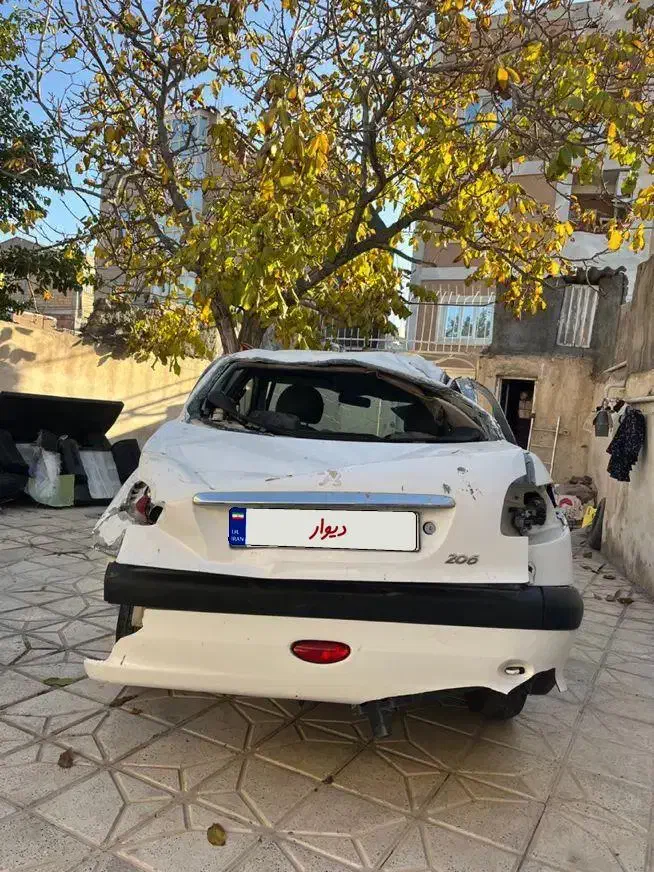 پژو ۲۰۶ مدل ۱۳۹۳ اس دی تصادفی|خودرو سواری و وانت|مشهد, احمدآباد|دیوار