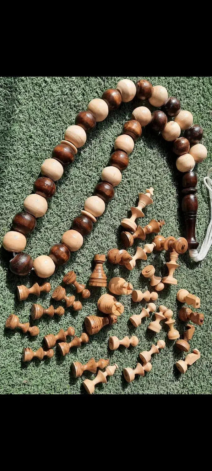 تخته نرد و مهره شطرنج چوبی|اسباب‌‌بازی|رشت, هلال احمر|دیوار