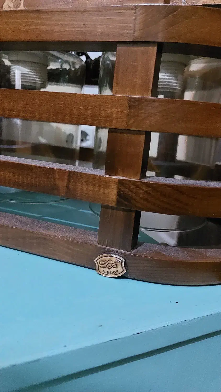 لوستر چوبی|لوستر و چراغ آویز|رشت, کوی مهر|دیوار