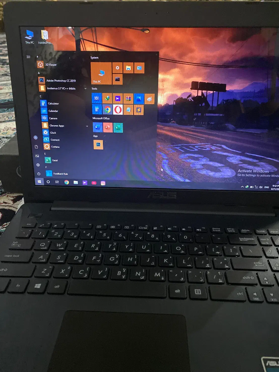 لب تاب ای سوز کمکصرف شده x553Mمدل|رایانه همراه|تهران, شهرک ولیعصر شمالی|دیوار