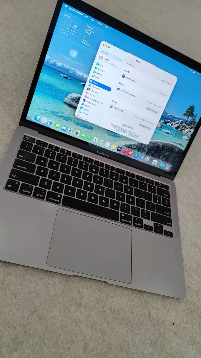 فروش مک بوک Air M1 2020 در حد نو|رایانه همراه|قزوین, |دیوار