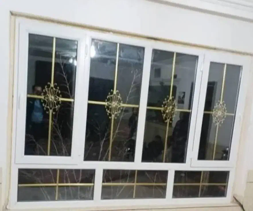 پنجره upwc شیشه دکوراتیو توری متحرک|خدمات پیشه و مهارت|نسیمشهر, |دیوار