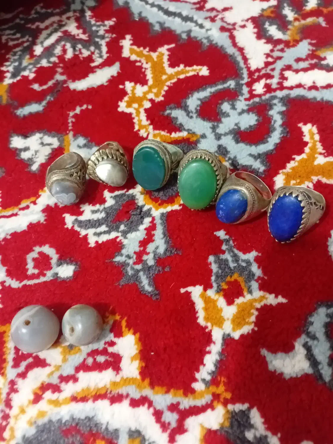 انگشتر   و مهره یوز پلنگ|جواهرات|امیدیه, |دیوار