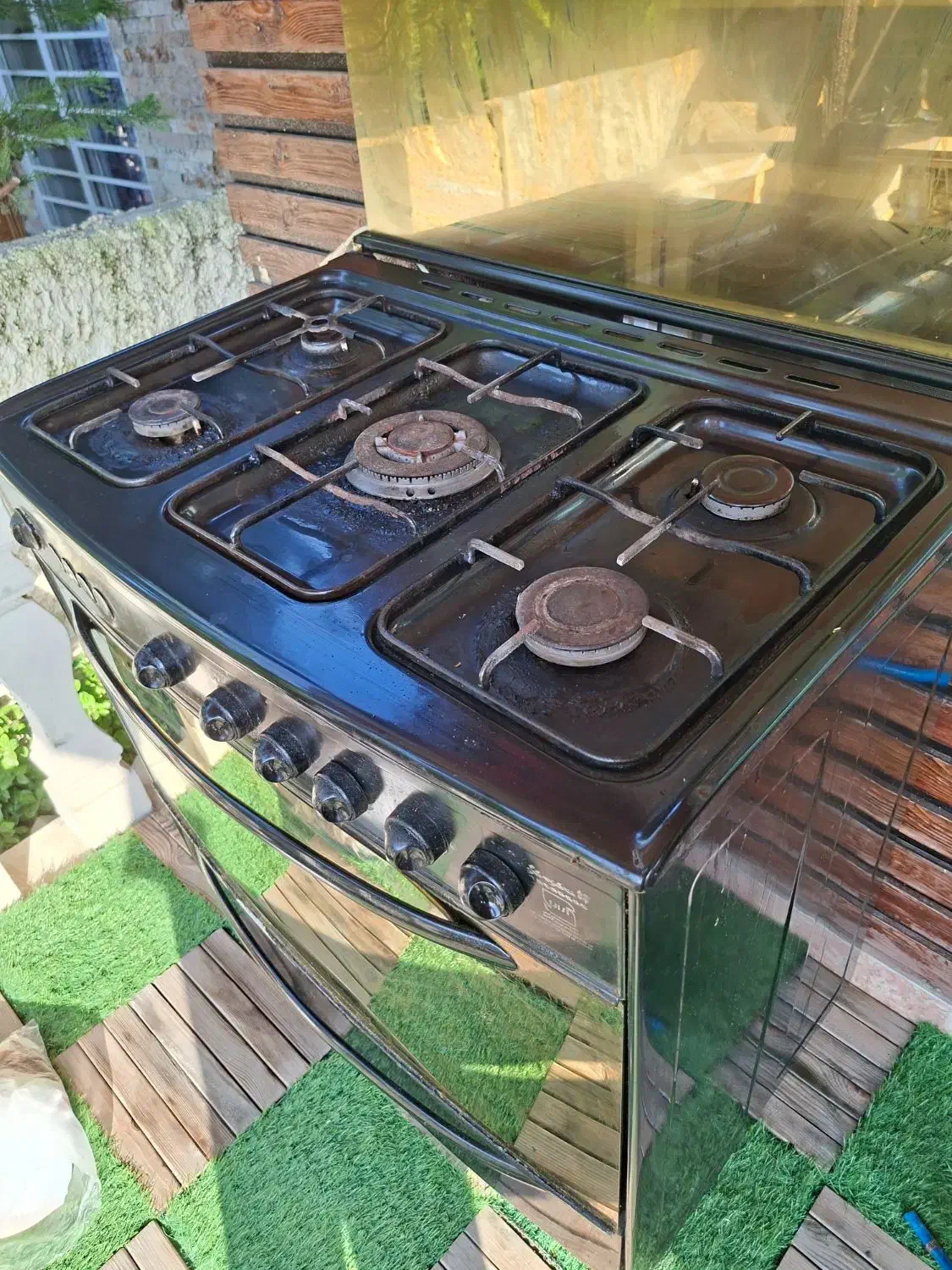 گاز فر ۵شعله سالم|اجاق گاز و لوازم برقی پخت‌وپز|نوشهر, |دیوار