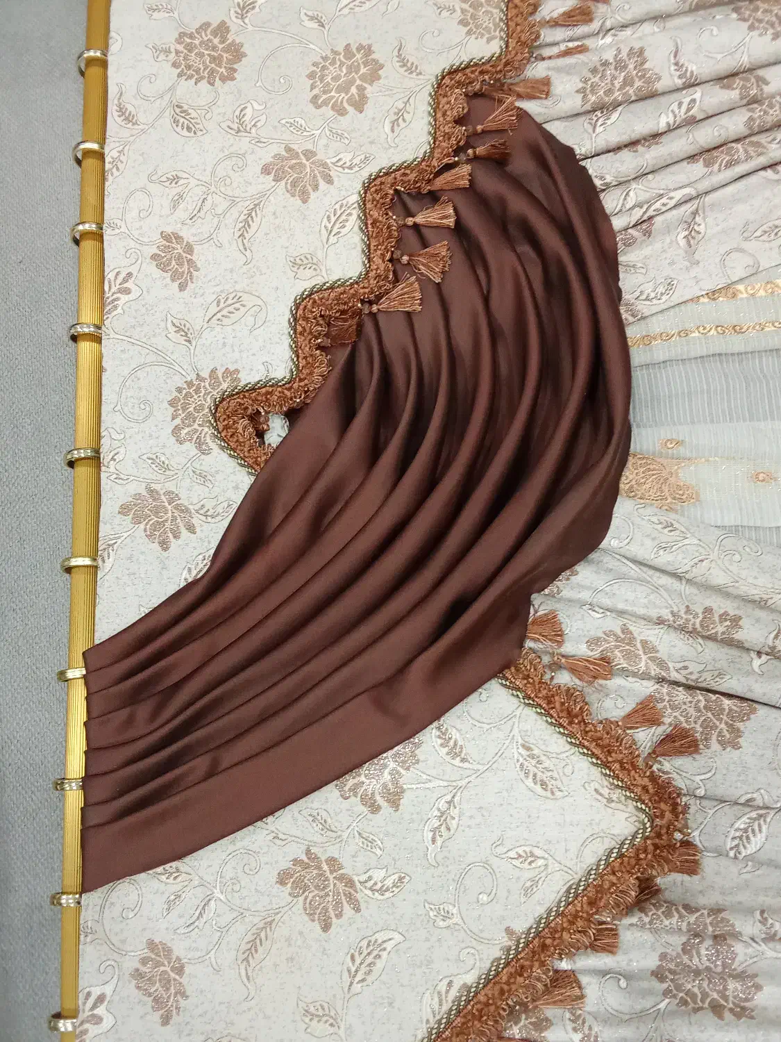 فروش یک جفت پرده سالم وزیبا،دونه ای۲/۱۰۰|پرده، رانر، رومیزی|لار, |دیوار