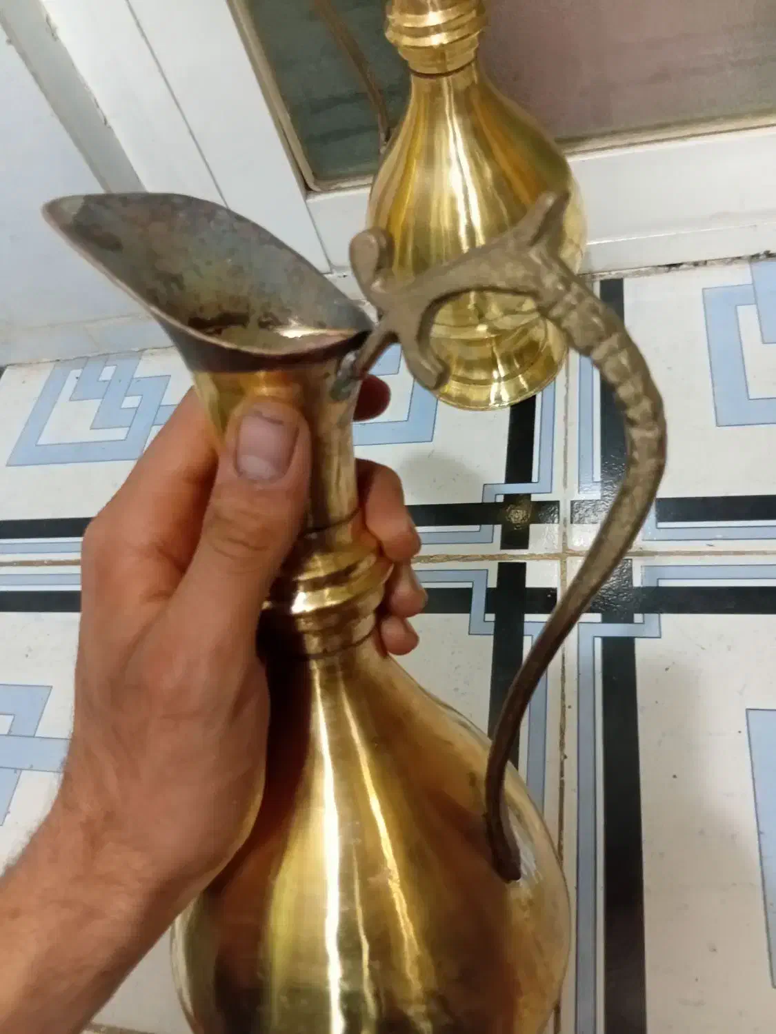 حراج ۲ عدد پارچ لب اردکی برنجی بزرگ قدیمی عتیقه|حراج|اصفهان, شیخ اشراق|دیوار