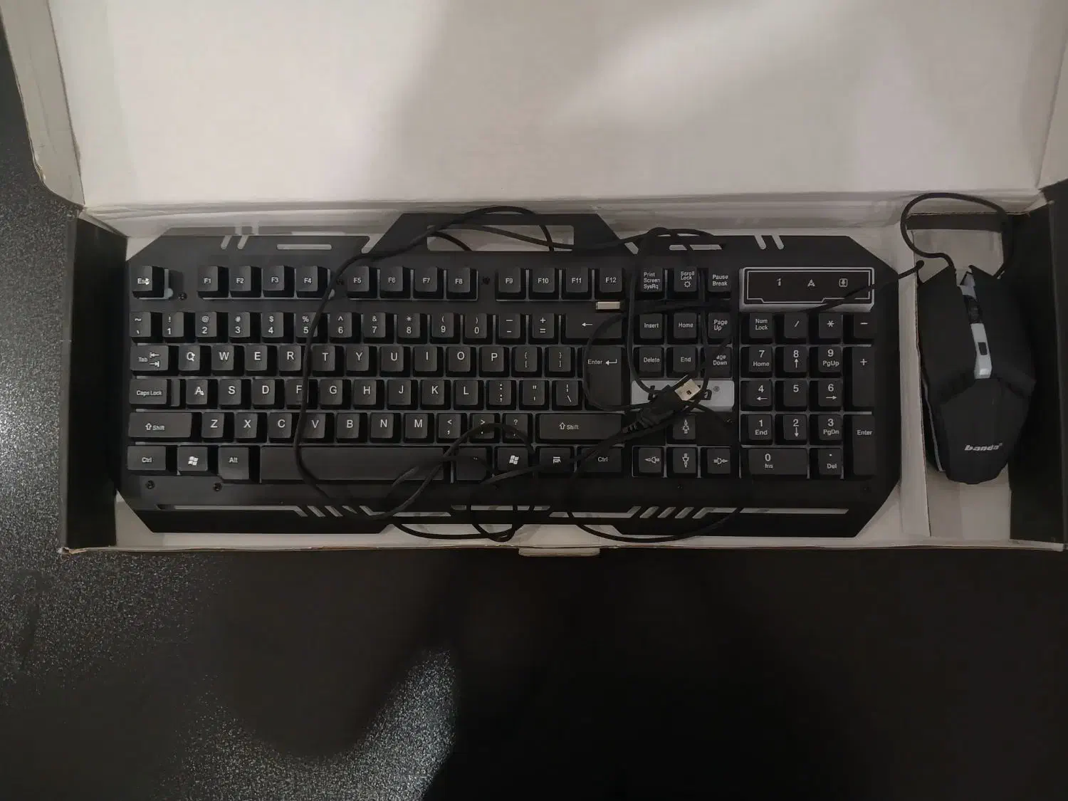 ماوس وکیبورد نو باندا مدلkm-77|قطعات و لوازم جانبی رایانه|اردبیل, |دیوار