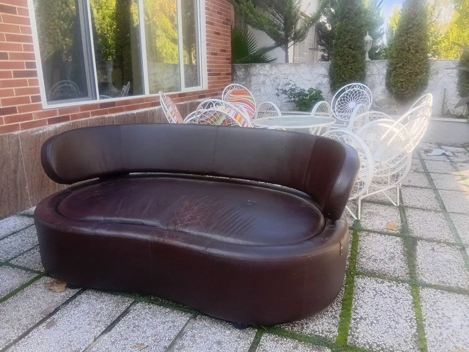 مبل راحتی خارجی ۸ نفره|مبلمان خانگی و میز عسلی|چمستان, |دیوار