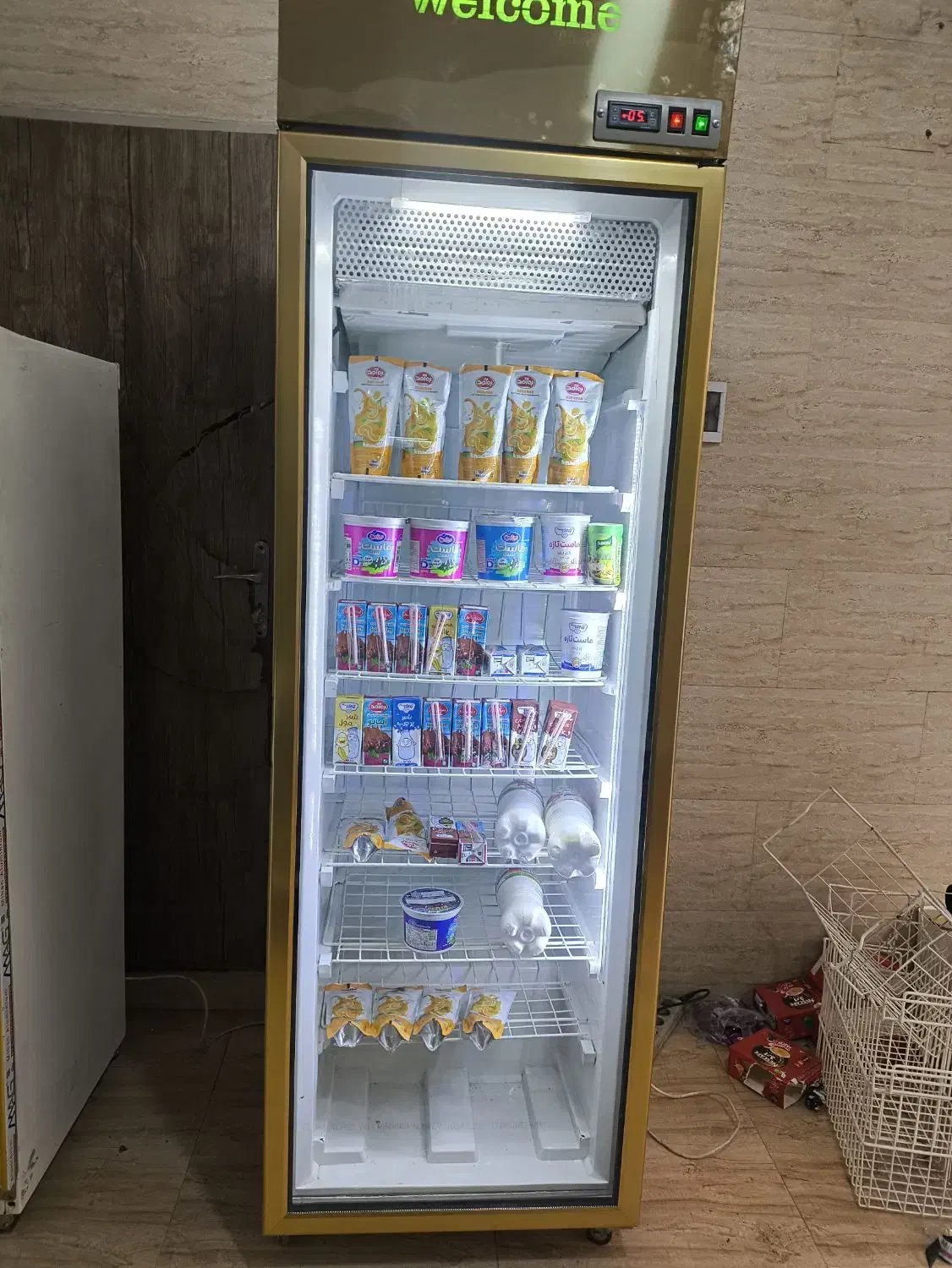 یخچال بدون برفک (نفراست)استیل طلایی تک درب|فروشگاه و مغازه|چهاردانگه (تهران), |دیوار