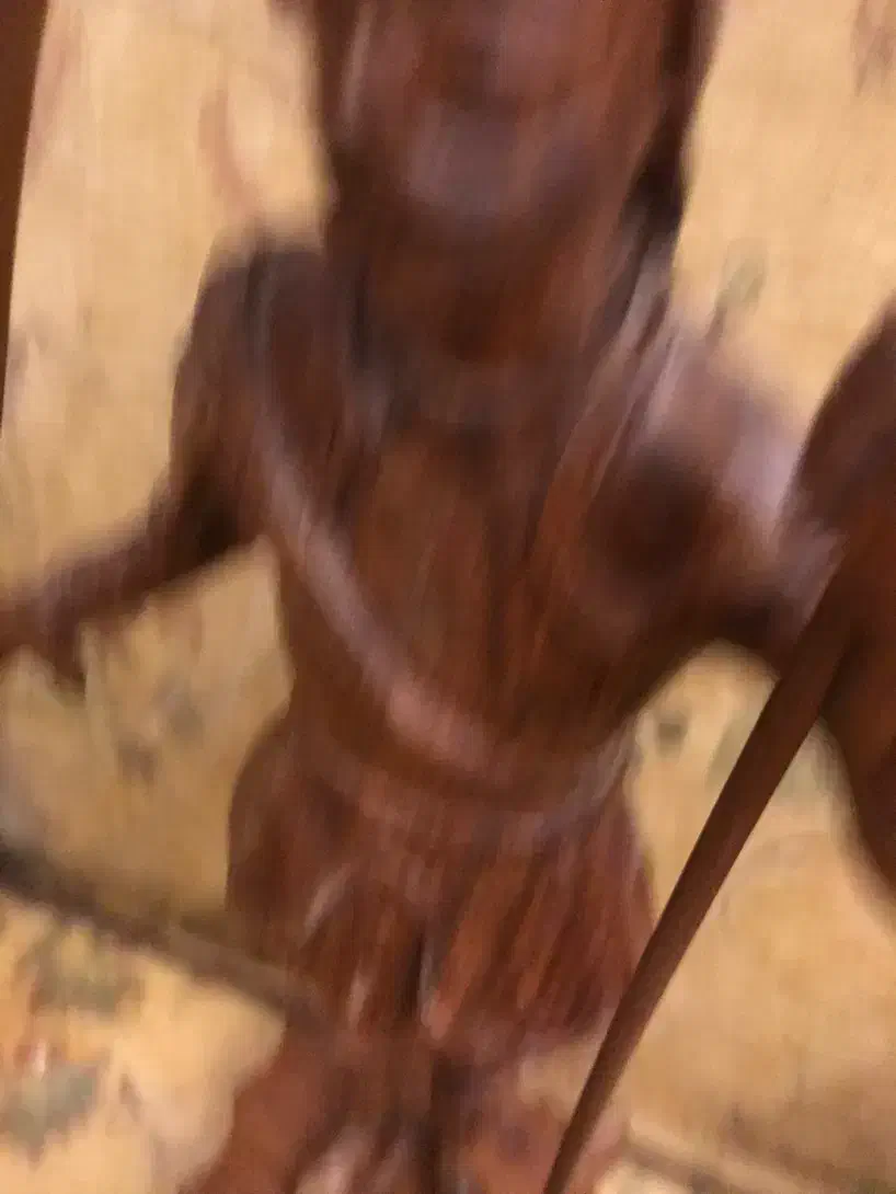 مجسمه چوبی هندی سرباز جنگجو|مجسمه، تندیس، ماکت|تهران, مجیدیه|دیوار