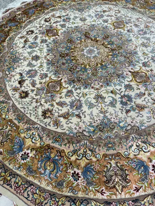 فرش دایره نوین فر رج 55 اندازه 2 در 2 بافت تبریز|فرش|تبریز, |دیوار
