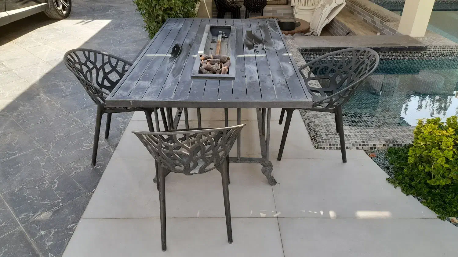 میز آهنی ۱۰ نفره|میز و صندلی غذاخوری|هشتگرد, تهران دشت|دیوار