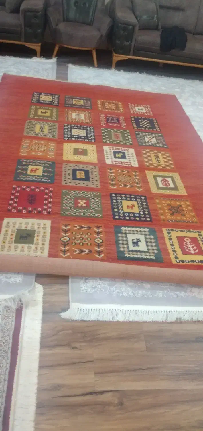 فرش گبه|گلیم، جاجیم، گبه|مسجد سلیمان, |دیوار