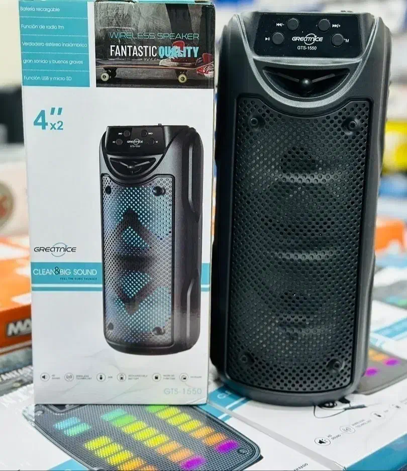 اسپیکر ،پلیر ،باند بلوتوثی ۱۵۵۰gtsسایز۸ دارا هولدر|پخش‌کننده همراه|قائم‌شهر, |دیوار