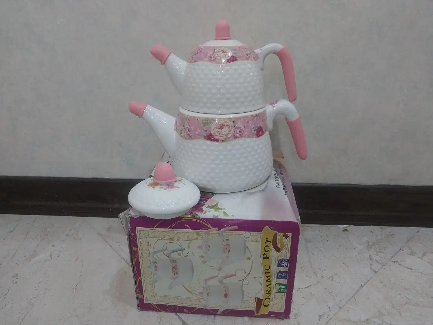 کتری و قوری سرامیکی|قوری، کتری، قهوهساز دستی|اهواز, گلستان|دیوار