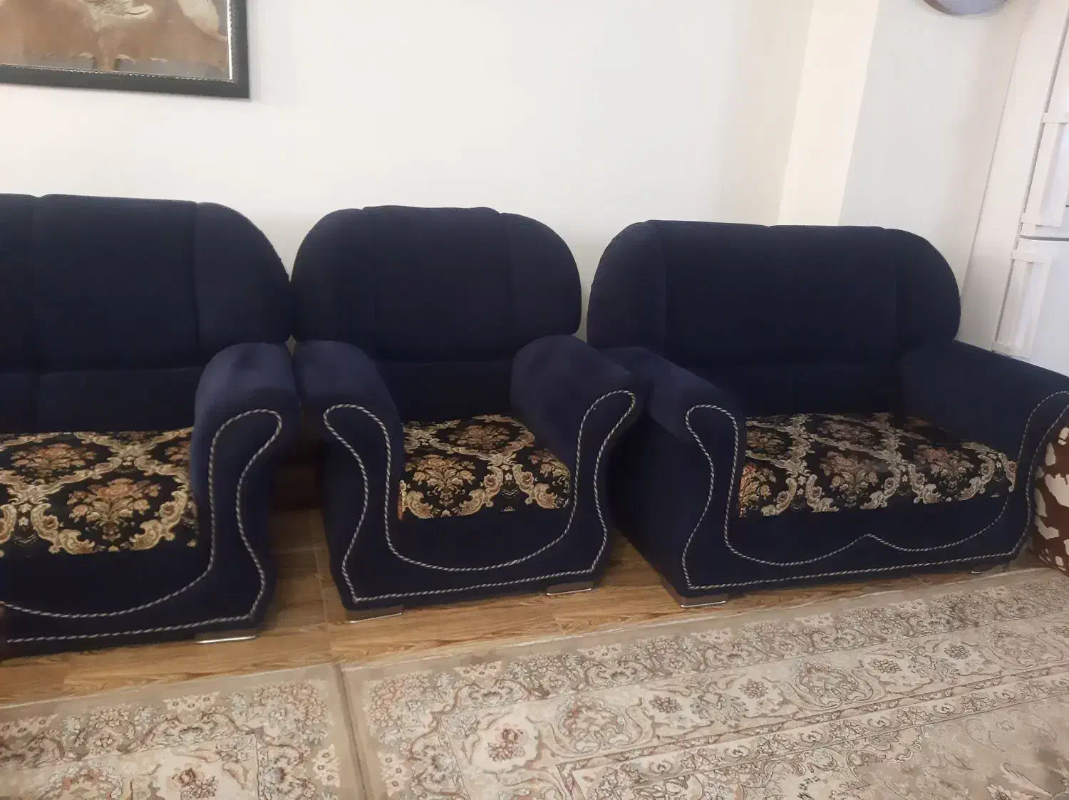 مبل راحتی ۷ نفره تمیز و بدونه ایراد|مبلمان خانگی و میز عسلی|ابهر, |دیوار