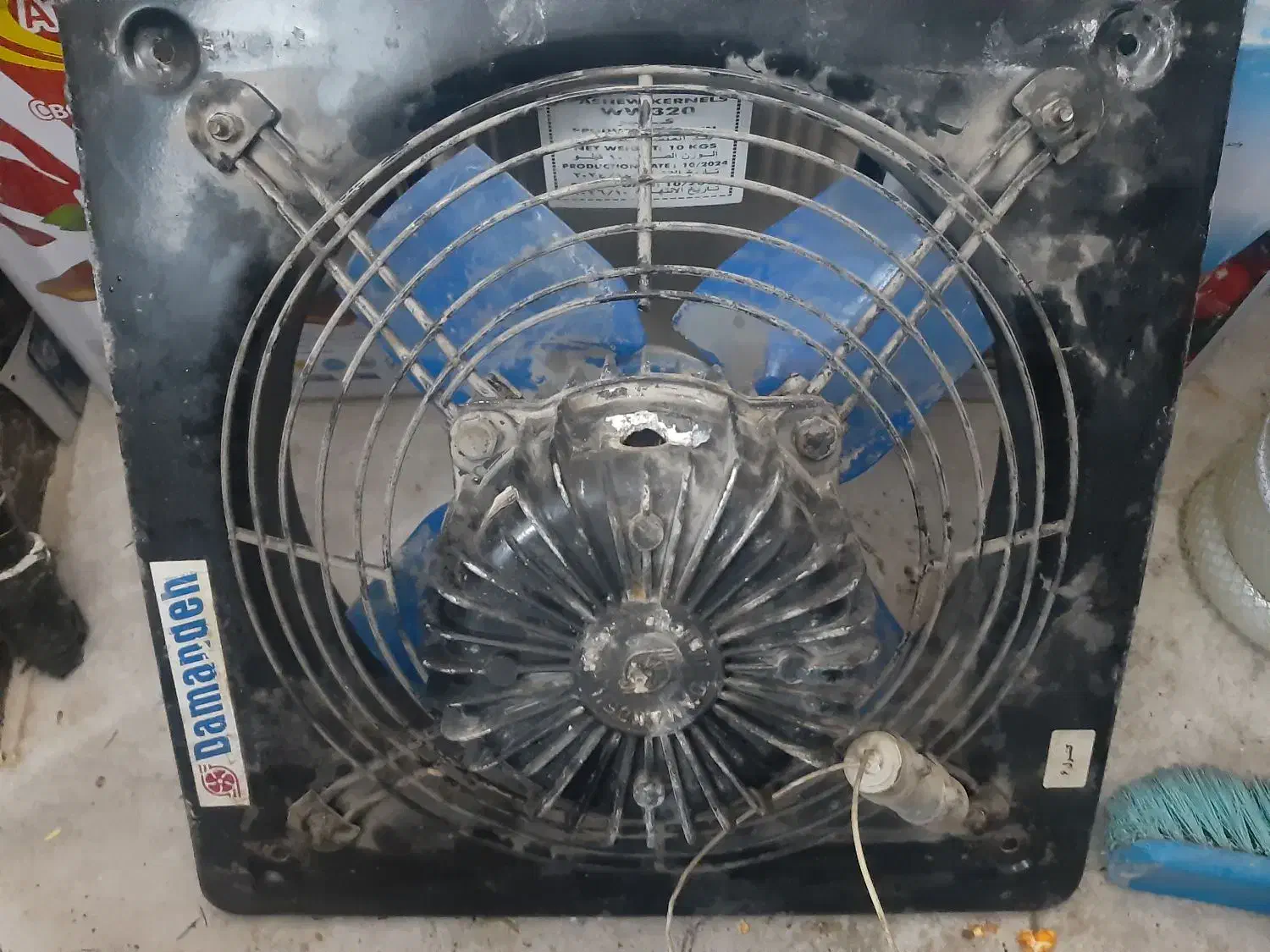 هواکش قوی کارخانه ای درحده نو|پنکه و تصفیهکنندهٔ هوا|شهرکرد, |دیوار