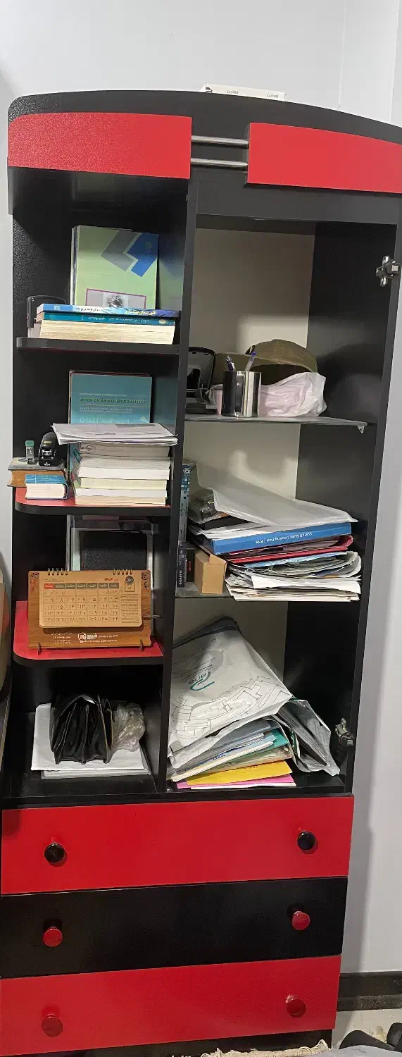 کمد لباسی و کتابخانه|جاکفشی، کمد، دراور|بابل, |دیوار