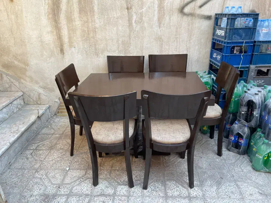 میز نهار خوری ۶نفره کاملا نو|میز و صندلی غذاخوری|مشهد, رسالت|دیوار