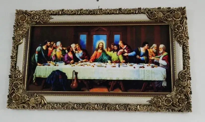 فروش فوری تابلو شام اخر|تابلو فرش|نهاوند, |دیوار