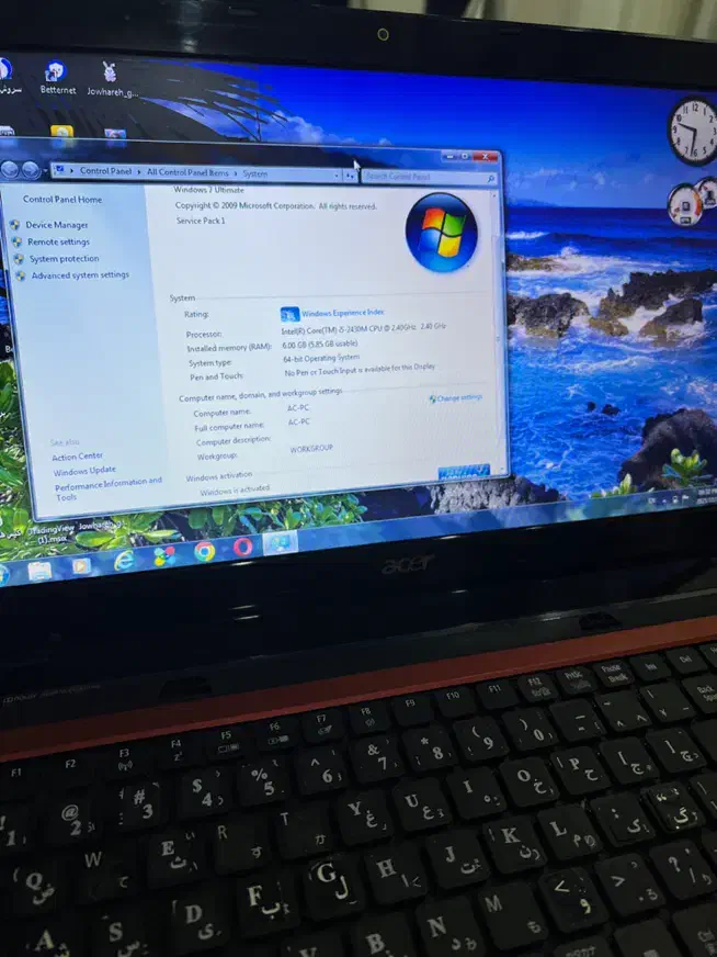 لبتابacer|رایانه همراه|چابهار, |دیوار
