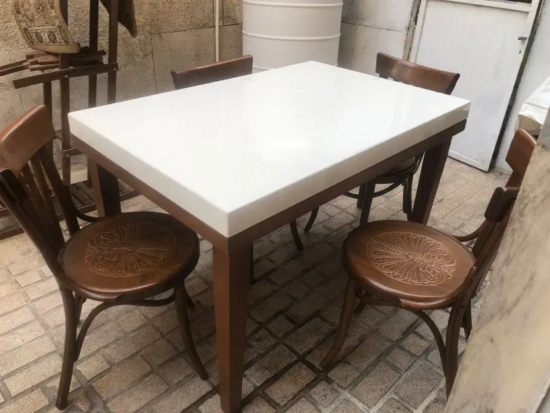میز نهار خوری لهستانی ۴ نفره|میز و صندلی غذاخوری|تهران, مجیدیه|دیوار