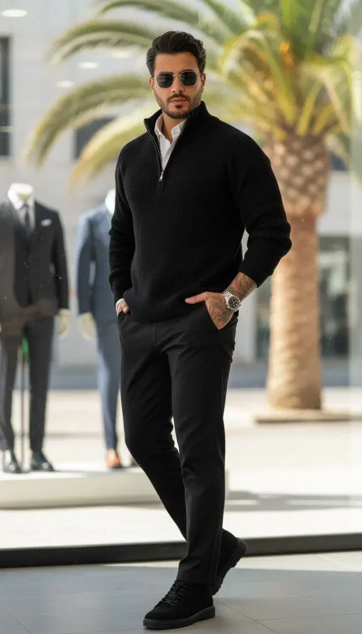 بافت نیم زیپ مردانه|لباس|ترکمانچای, |دیوار