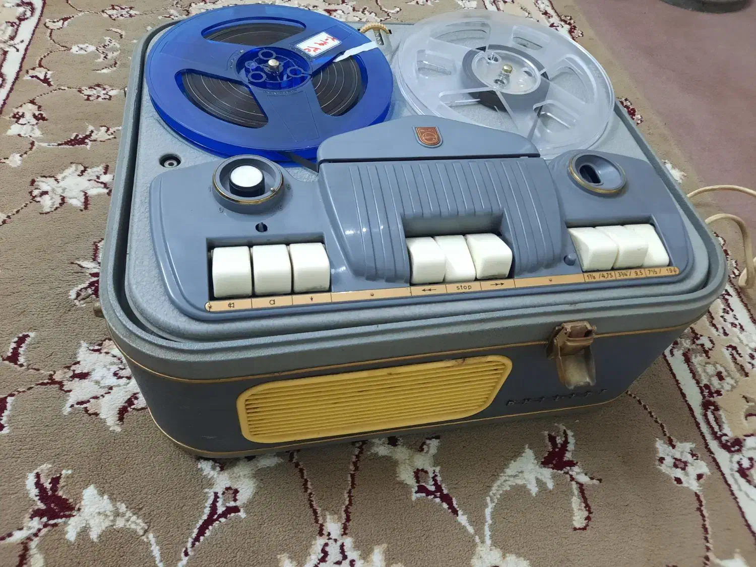 دستگاه  قدیمی ظبط ریل لامپی فیلیپس|کلکسیون اشیاء عتیقه|مبارکه, |دیوار