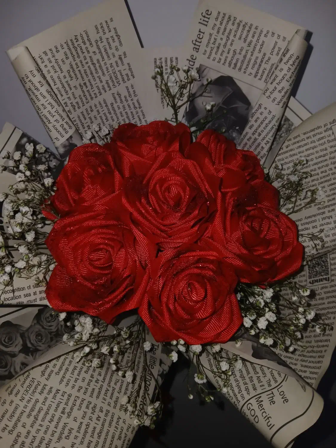 گل رز ربانی|گل مصنوعی|اشتهارد, |دیوار