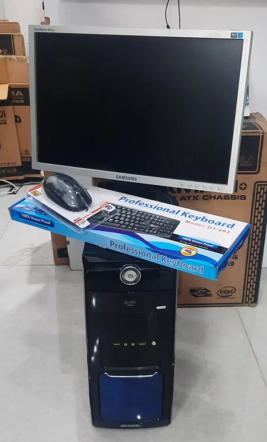 کامپیوتر کامل با مانیتور ال سی دی(رفسنجان)|رایانه رومیزی|بم, |دیوار