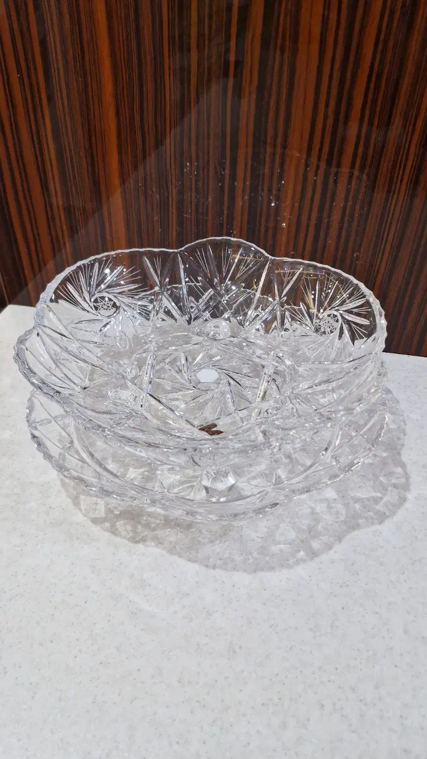 ظروف کریستال خورشیدی مارکJCC|ظروف سرو و پذیرایی|فولادشهر, C4|دیوار