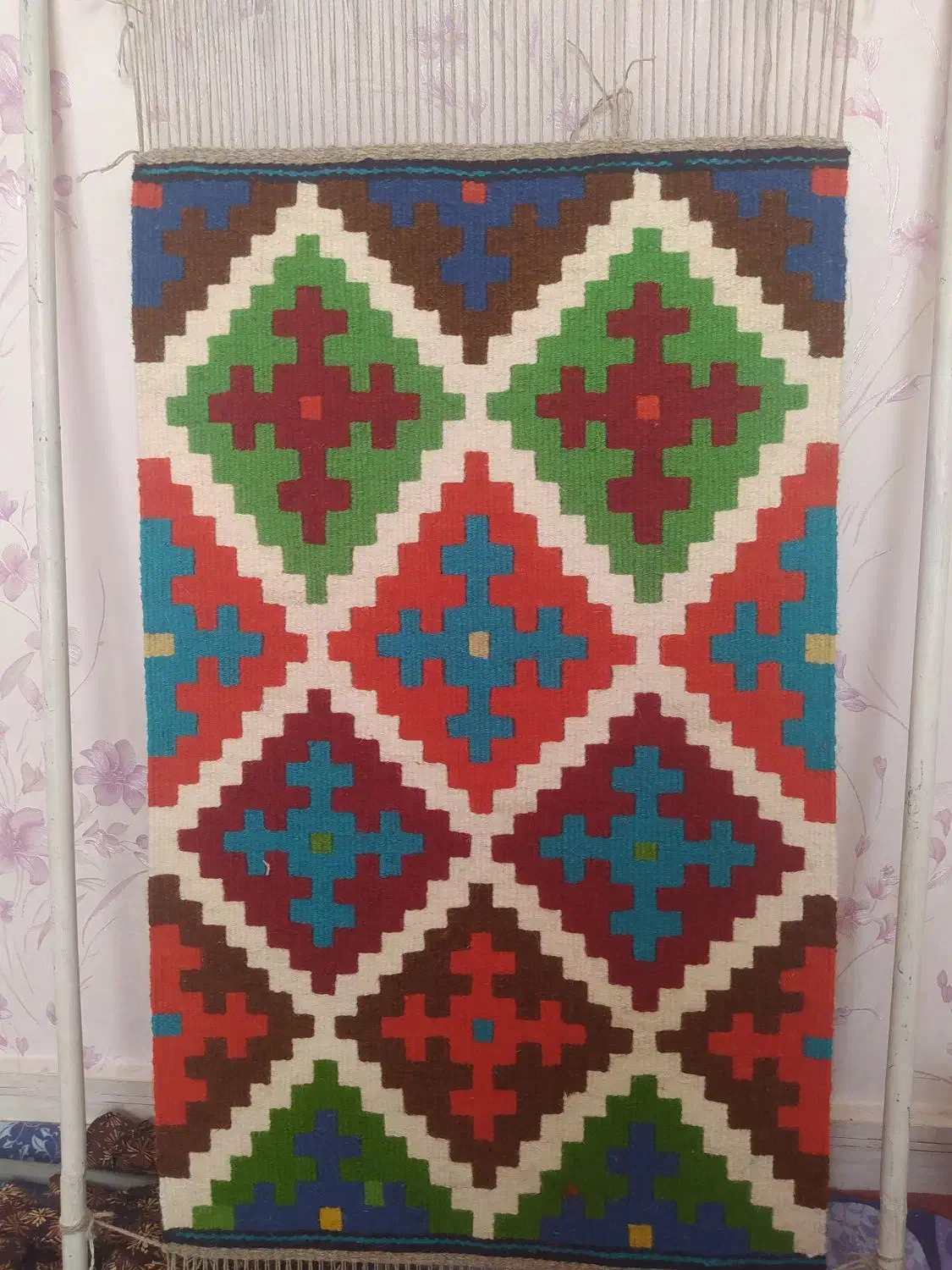 گلیم|گلیم، جاجیم، گبه|محمدیه-قزوین, |دیوار