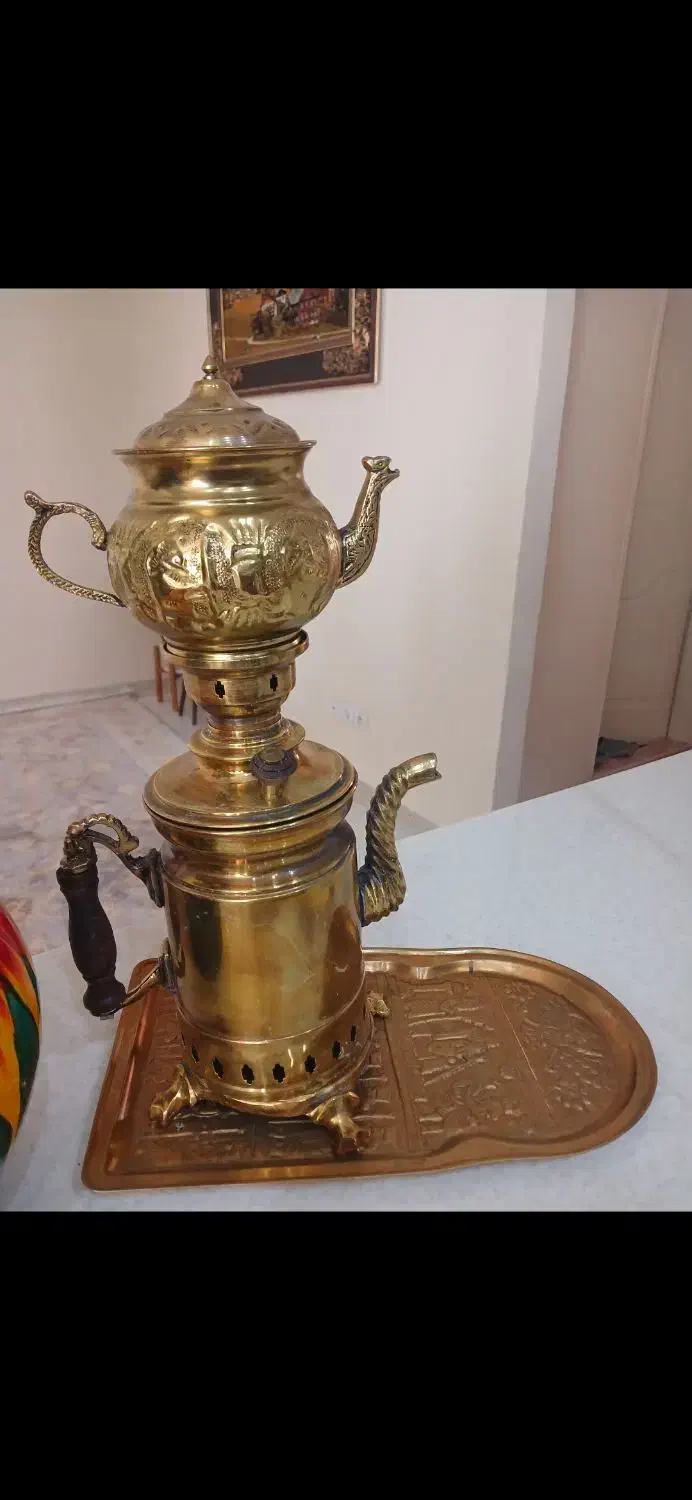 سماور زغالی قدیم و قوری|سماور، چای‌ساز، قهوه‌ساز|تهران, نعمت‌آباد|دیوار