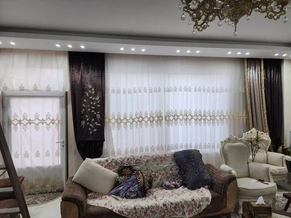 پرده حریر|پرده، رانر، رومیزی|آران و بیدگل, |دیوار