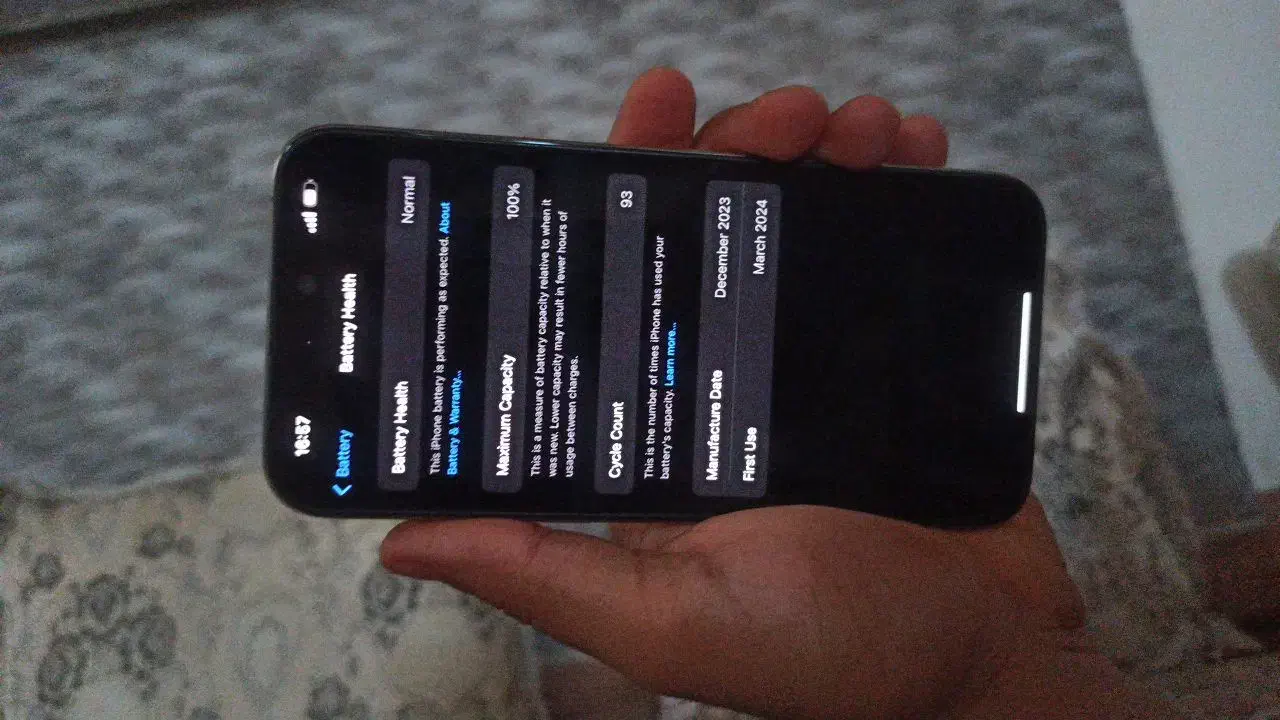 اپل iPhone 15 Pro Max با حافظهٔ ۲۵۶ گیگابایت|موبایل|کازرون, |دیوار