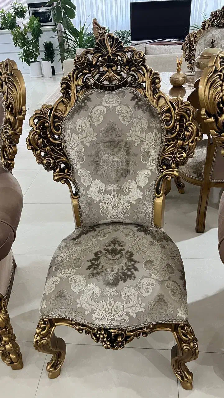 مبل استیل ۹ نفره به همراه میز ناهار خوری ۶ نفره|مبلمان خانگی و میز عسلی|مهاجران, |دیوار