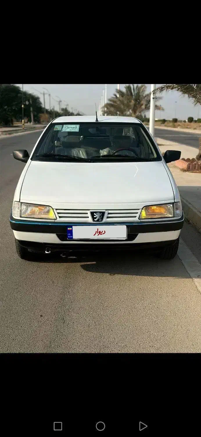 پژو405سفید|خودرو سواری و وانت|خرمشهر, |دیوار