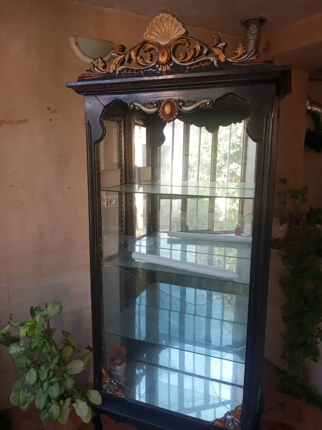 بوفه چوبی|بوفه، ویترین، کنسول|شیراز, گود عربان|دیوار