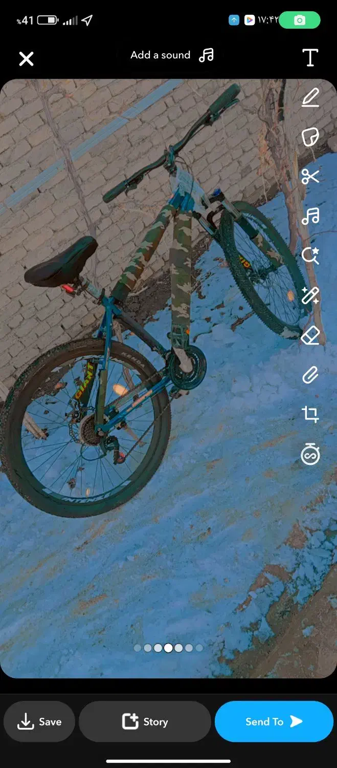 سلام دو چر خه ایتنزه سایز 27.5 همچه نو ع دنده 7|دوچرخه، اسکیت، اسکوتر|خلیفان, |دیوار