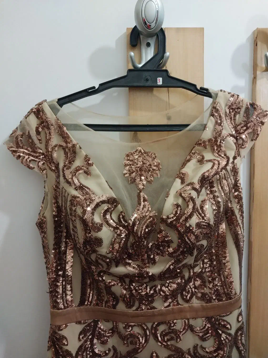 لباس مجلسی رنگ مسی سایز ۴۰|لباس|بابل, |دیوار