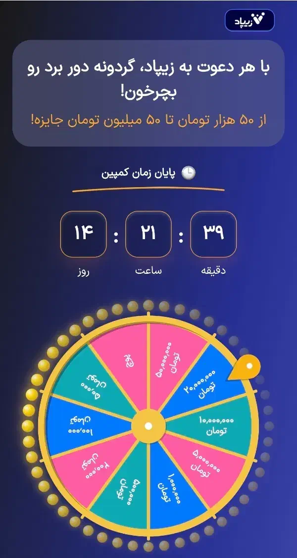 ۵۰ میلیون هدیه با زیپاد بانک پاسارگاد|کارت هدیه و تخفیف|تهران, منیریه|دیوار