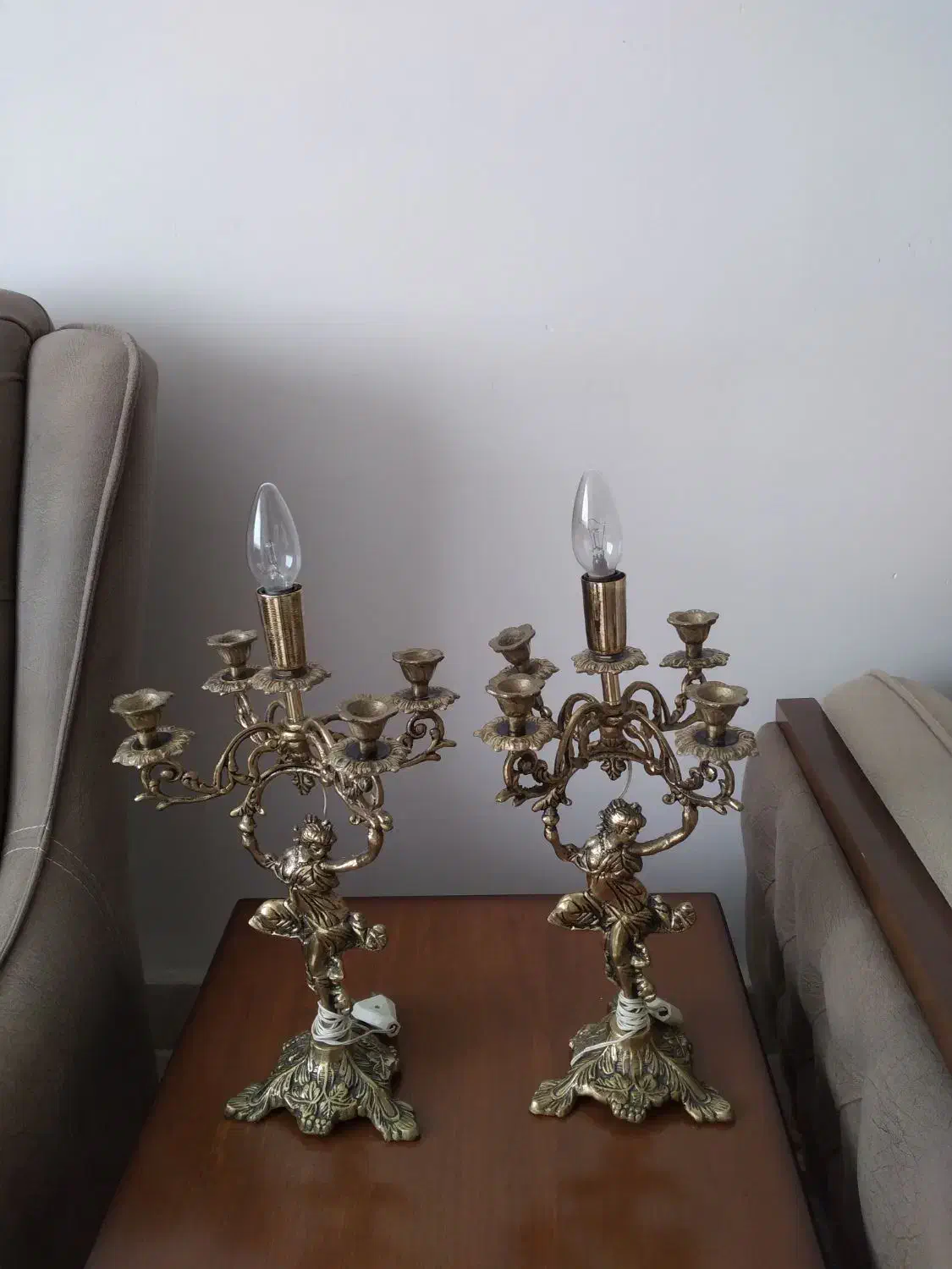 شمعدان برنز|صنایع دستی و سایر لوازم تزئینی|بروجرد, |دیوار