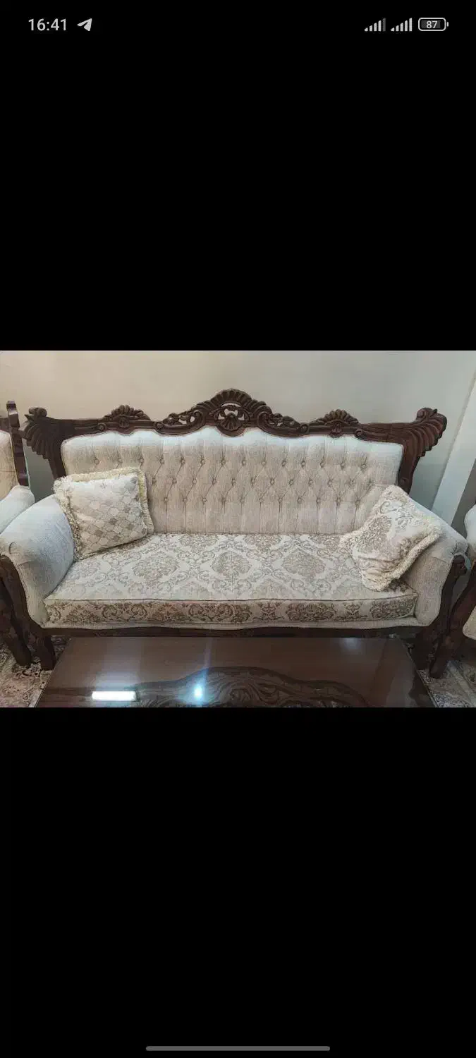 مبلمان سلطنتی 9نفره|مبلمان خانگی و میز عسلی|کهریزک, |دیوار