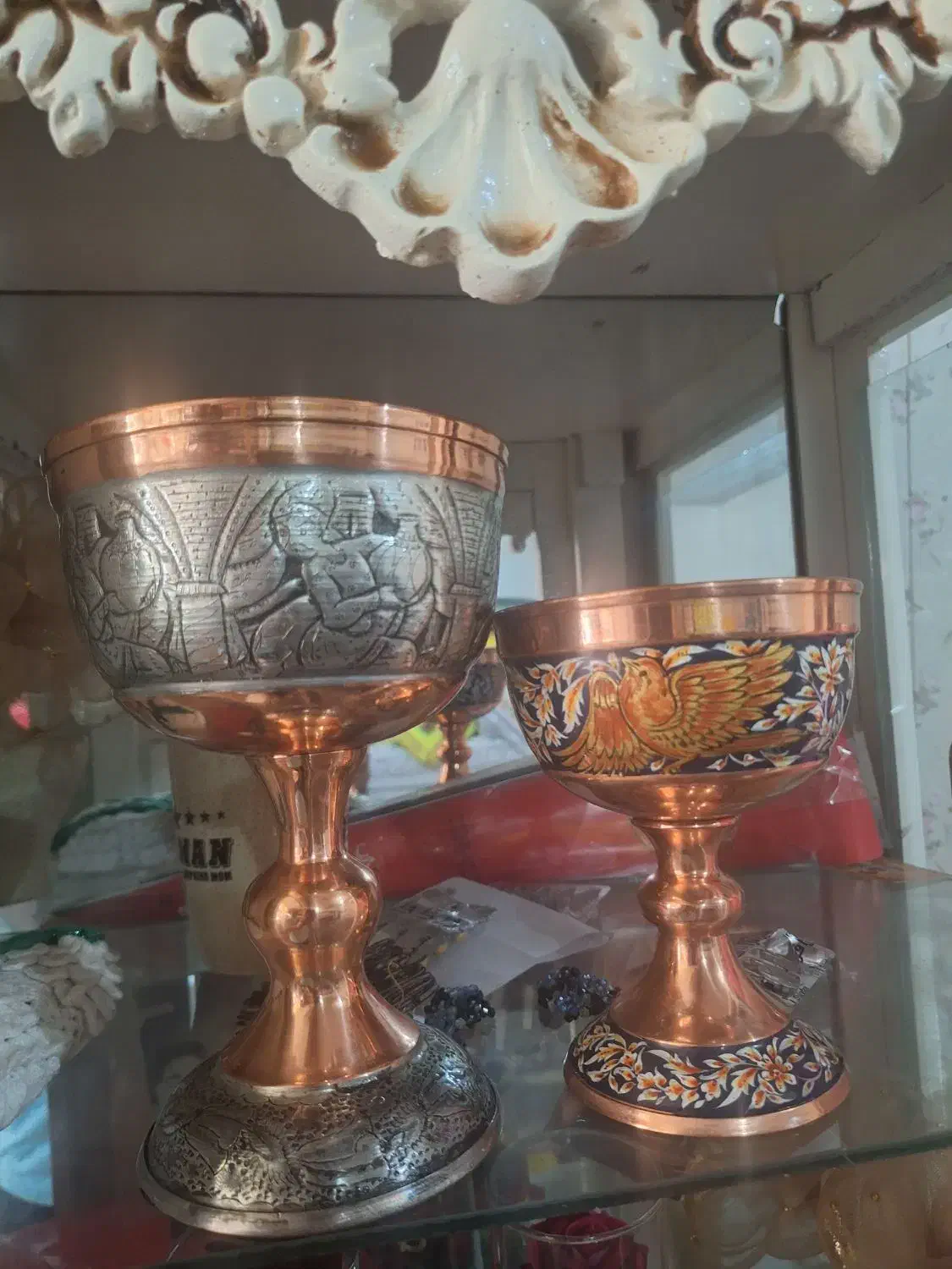 گلدان مس|صنایع دستی و سایر لوازم تزئینی|اصفهان, قهجاورستان|دیوار